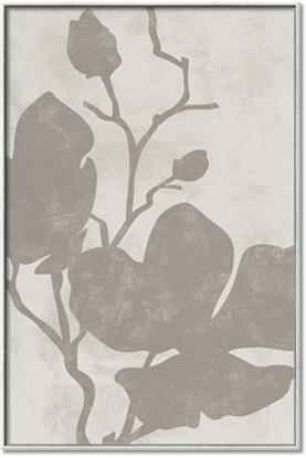Picture of Floral  Shapes in Beaver Brown I